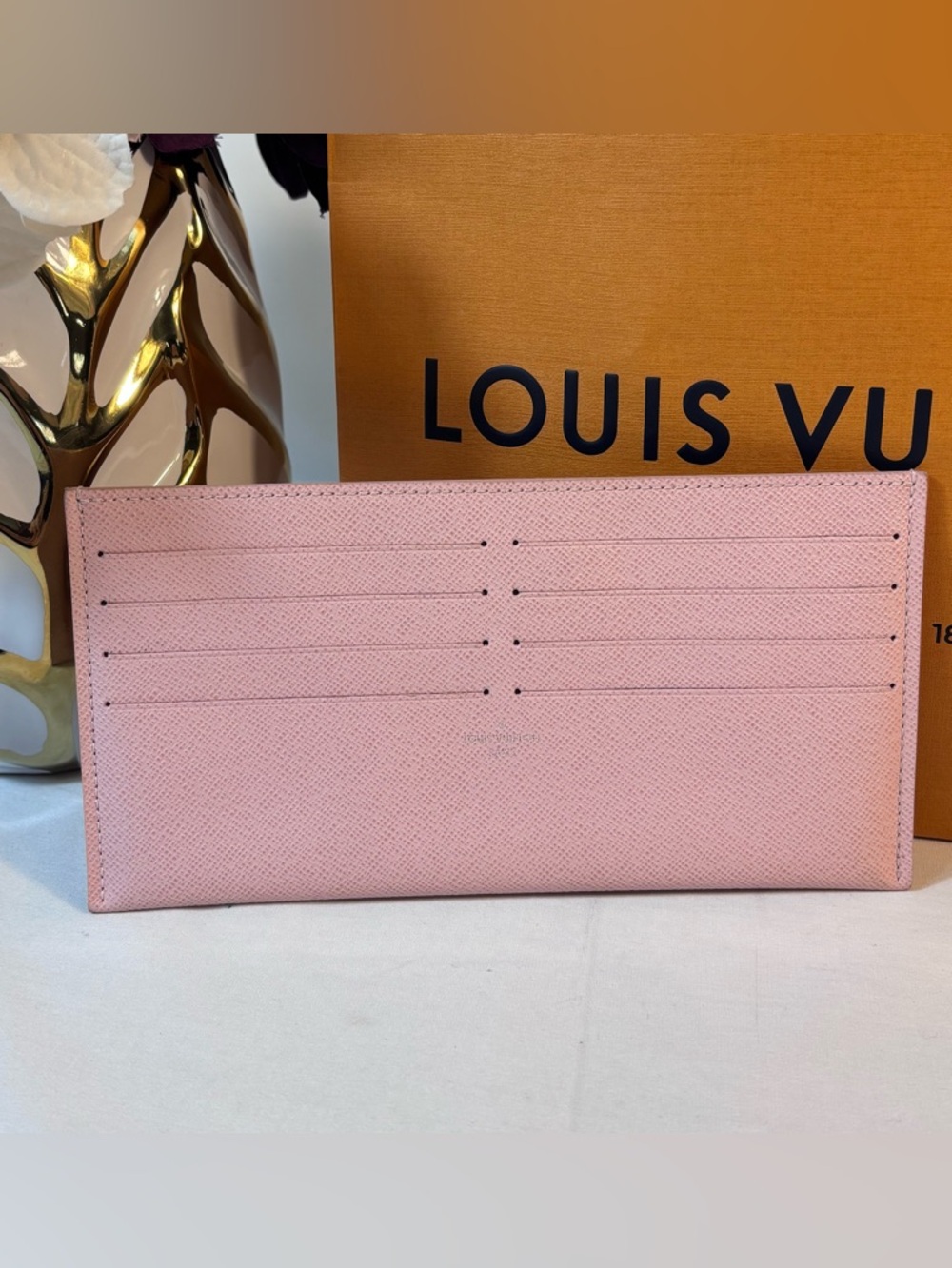 Authentic Louis Vuitton Pink Credit Card Insert
